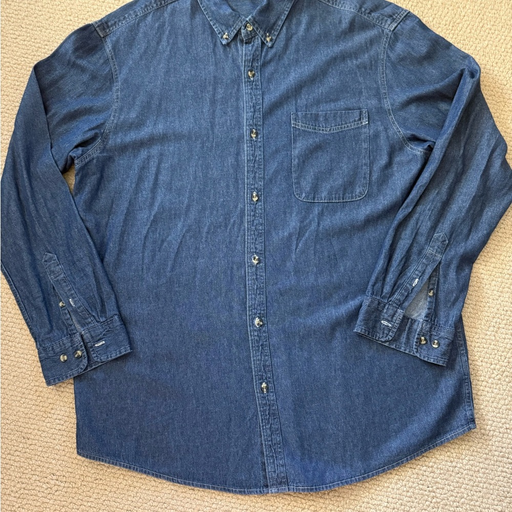Men's Blue Denim Shirt